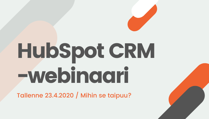 HubSpot CRM -webinaari tallenne